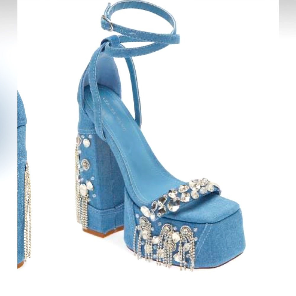 Denim Akira Heels